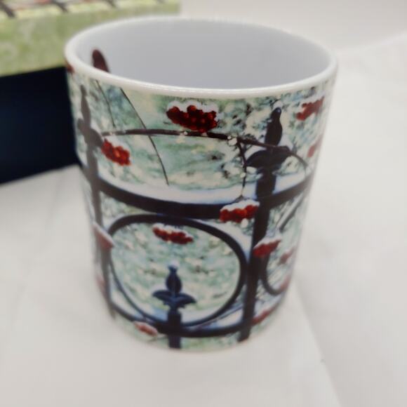 Gift for Bird Lover Coffee Mug Sparrow On The Fence Lang & Wise Vintage 2004 - Picture 4 of 16